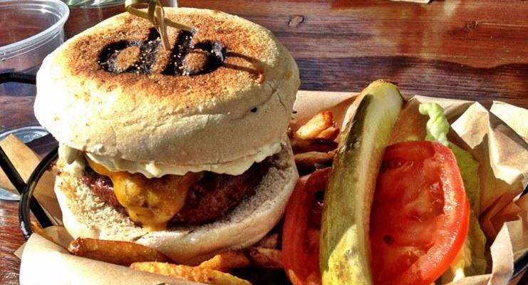 burger and fries