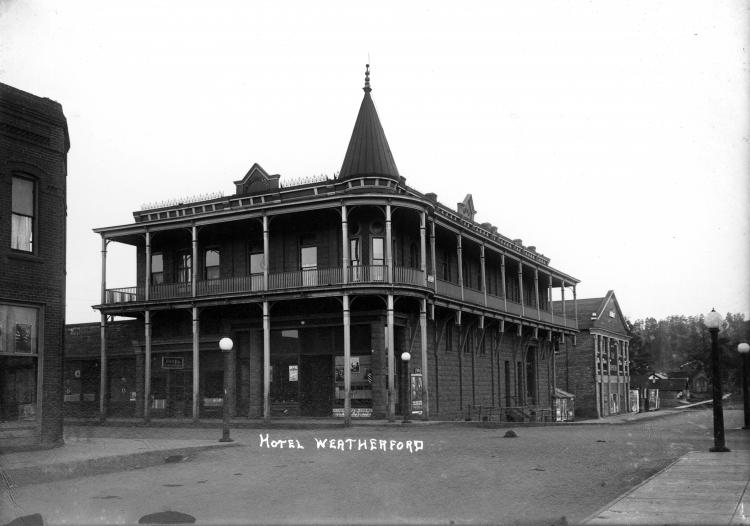 Historic image of the Weatherford in Flagstaff, Arizona
